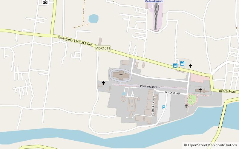morning star church velankanni location map