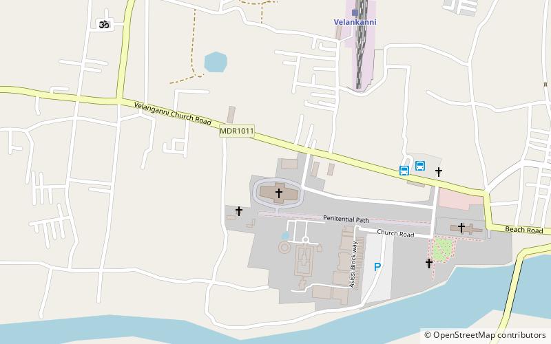 vailankanni church with helping hands organization velankanni location map