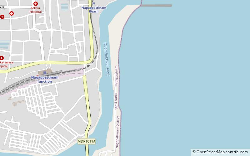 nagapattinam port location map
