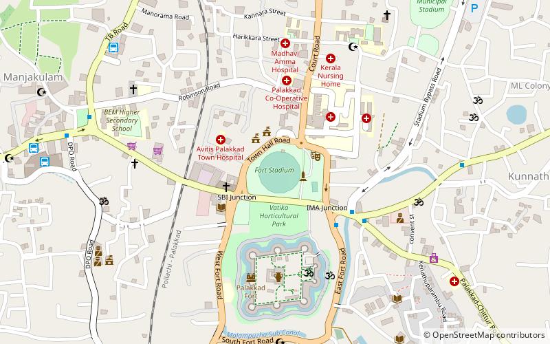 fort maidan palakkad location map
