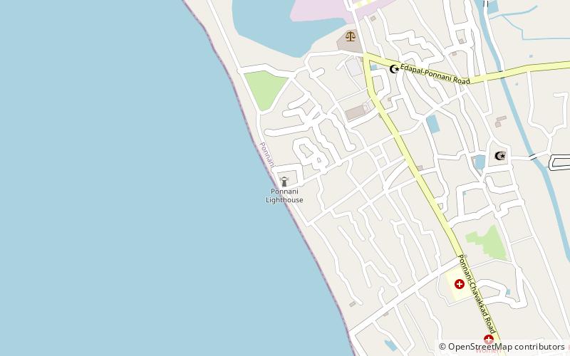 Ponnani lighthouse location map