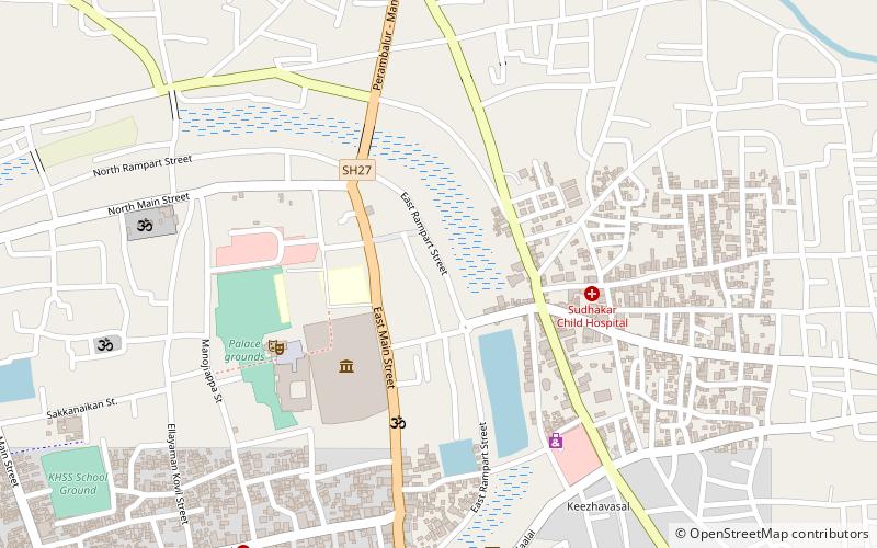 Thanjavur cannon location map