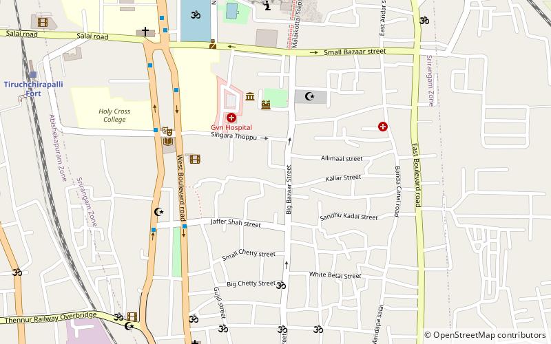 gandhi market tiruchirappalli location map