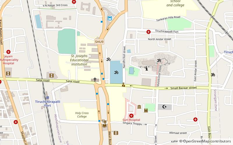 trichy teppakulam tiruchirappalli location map