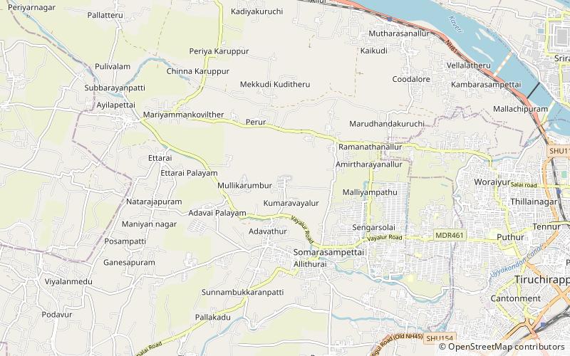 Vayalur Murugan Temple location map