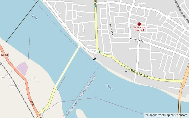 amma mandapam ghat tiruchirappalli location map