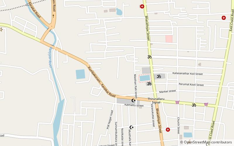 aayiram kaliamman temple karaikal location map