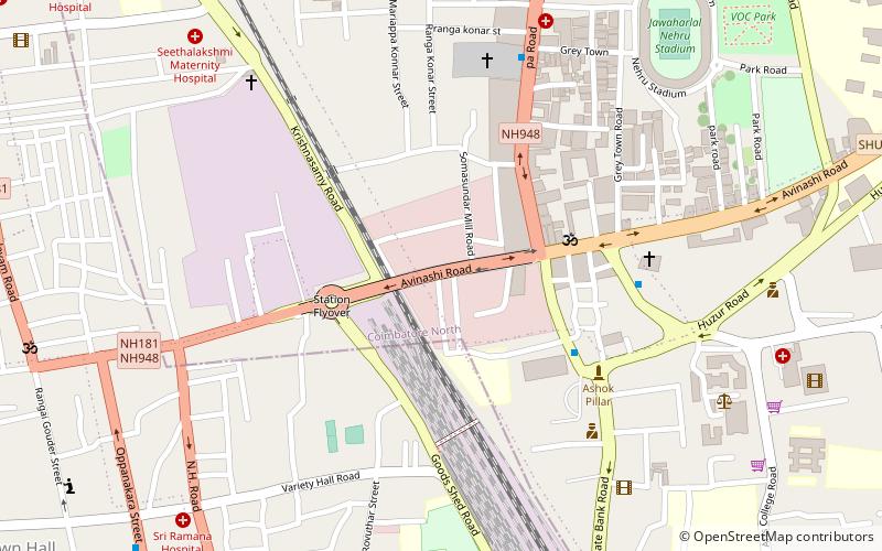 Avinashi Road flyover location map