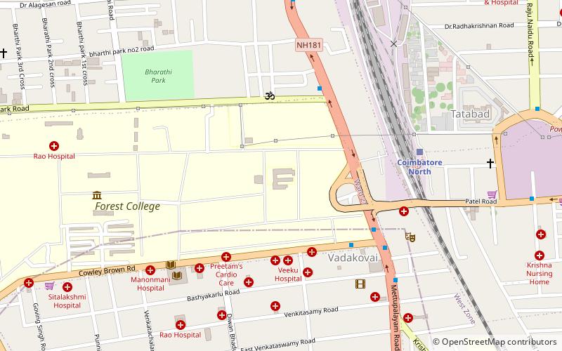 institute of forest genetics and tree breeding coimbatore location map