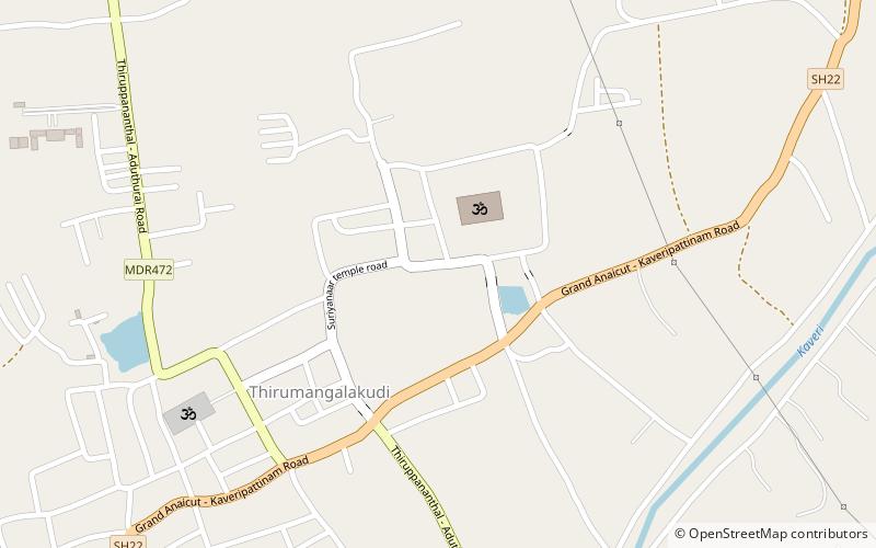 Suryanar Kovil location map