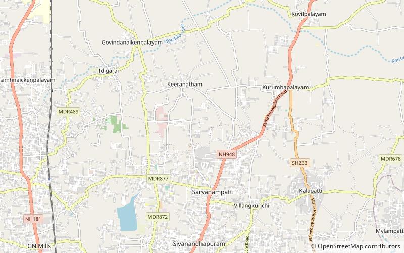avarampalayam coimbatore location map
