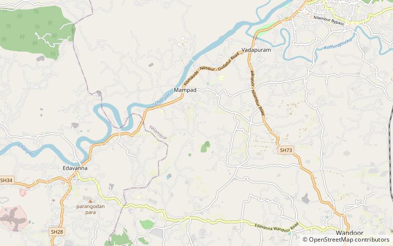 New Amarambalam Reserved Forest location map