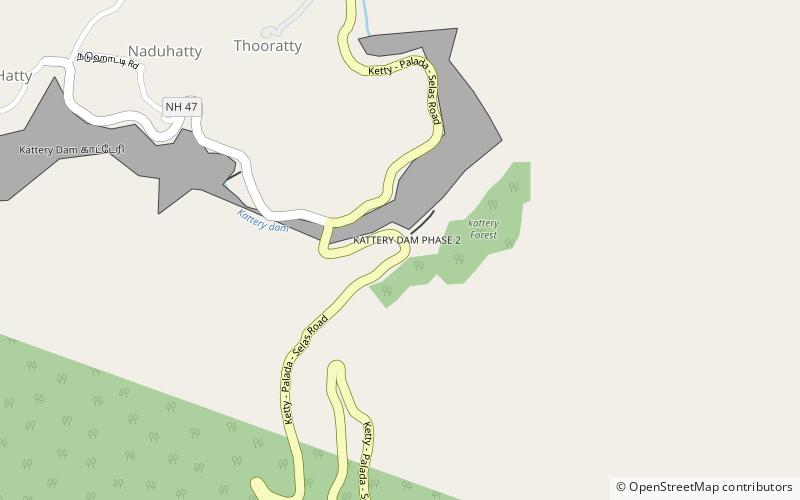 Katary Falls location map