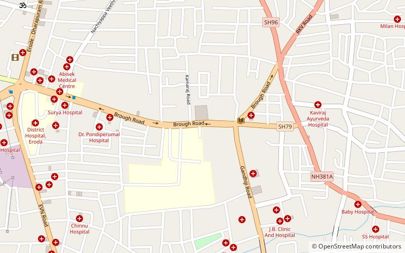 periya mariamman temple erode location map