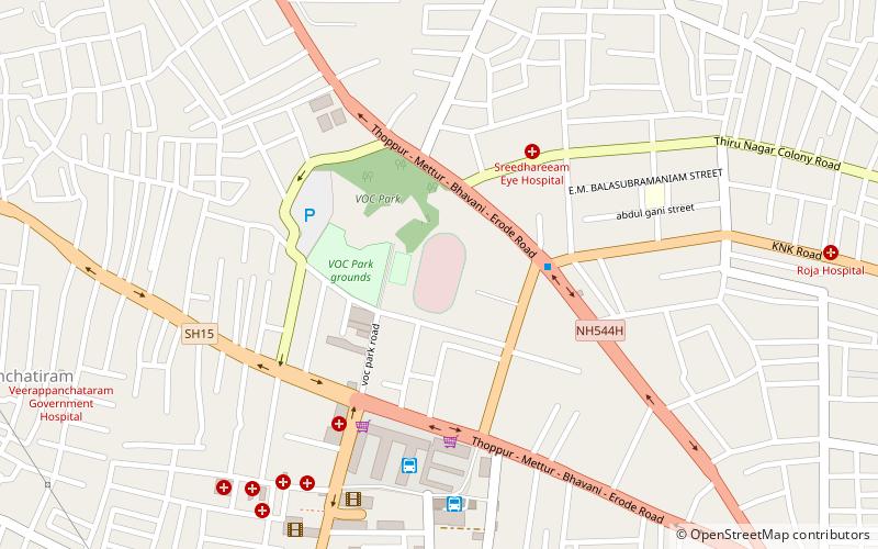 voc park stadium erode location map