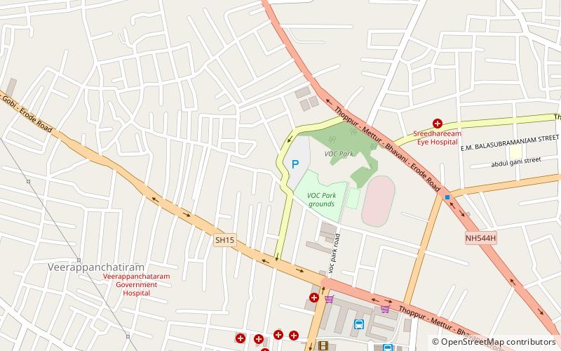 Mahakavi Bharathi Memorial Library location map