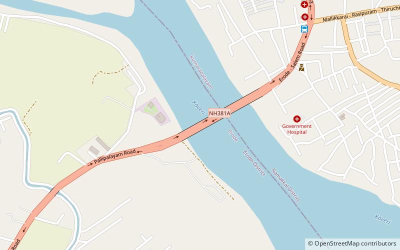 Cauvery Bridge location map