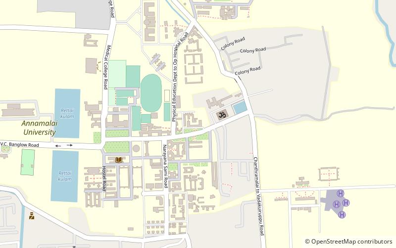 Annamalai University location map