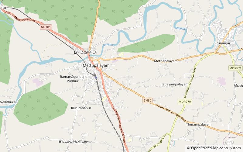 mettupalayam taluk location map