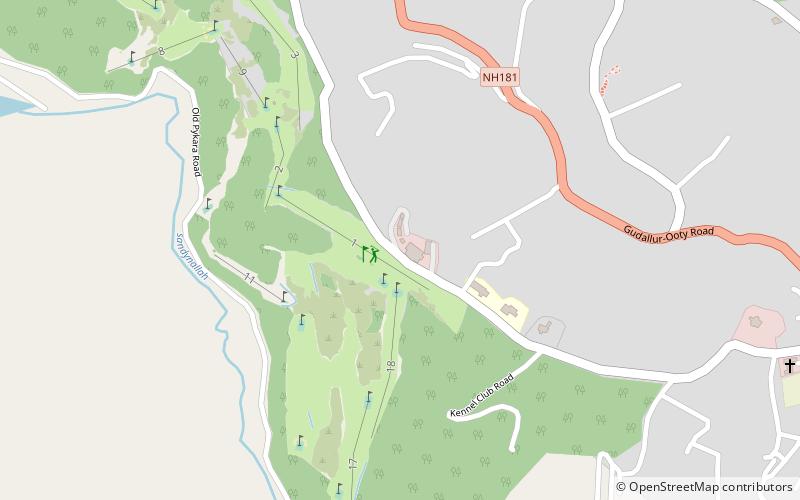 Ooty Golf Course location map
