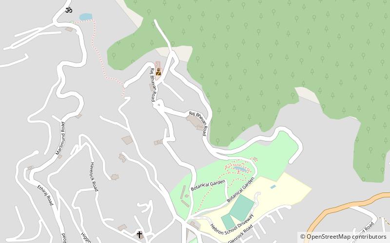 raj bhavan utakamand location map