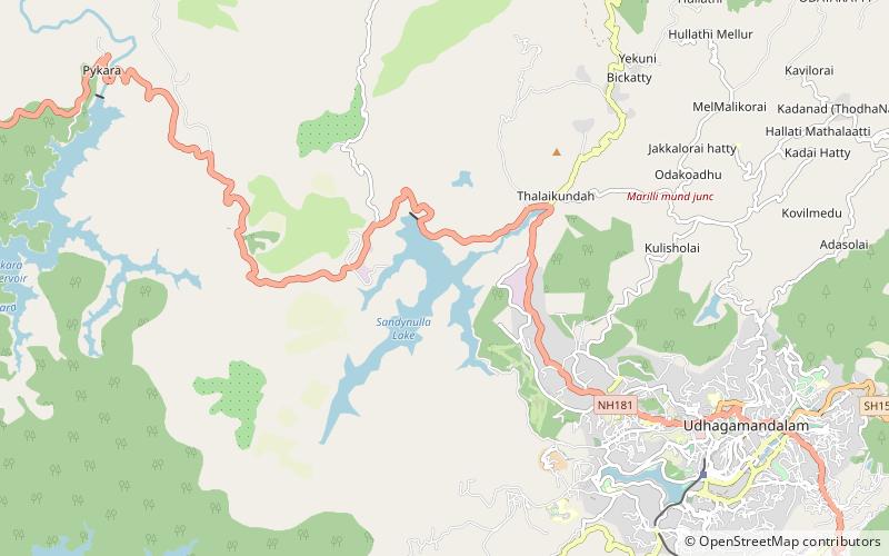 Kamaraj Sagar Dam location map