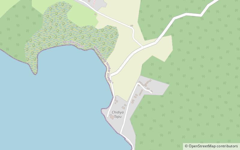 chidiya tapu beach port blair location map