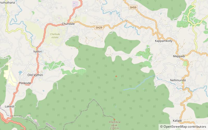 chembra hridaya lake kalpetta location map
