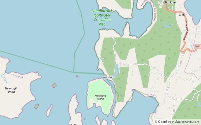wandoor beach port blair location map