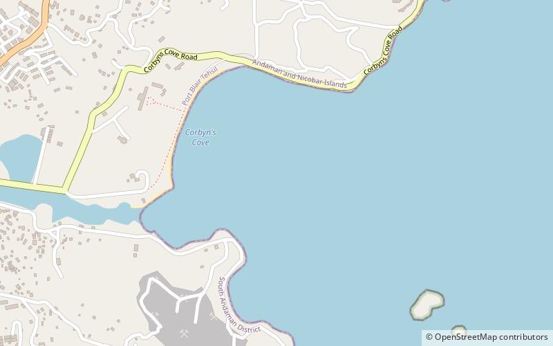 Corbyns Cove Beach location map