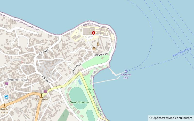 veer savarkar park port blair location map