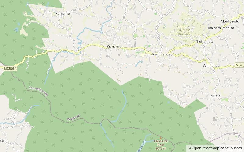 Meenmutty Falls location map