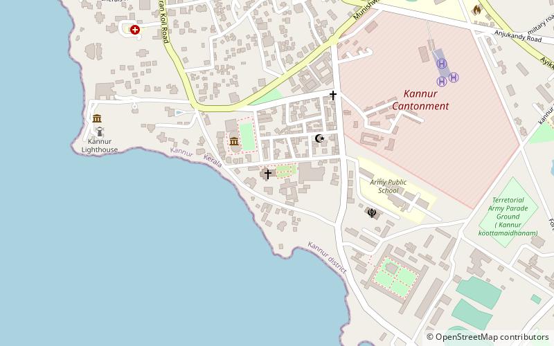 bistum kannur location map