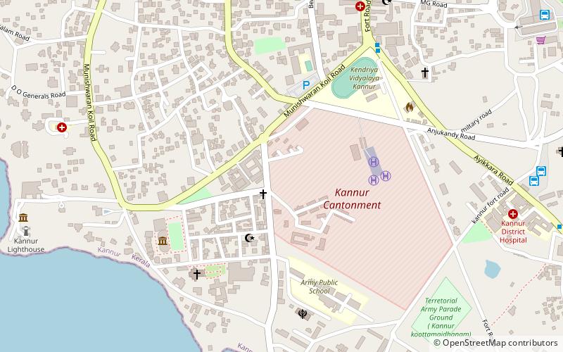 Kannur Cantonment location map