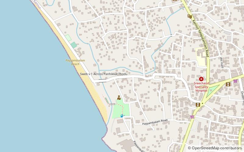 seaside home stay kannur location map