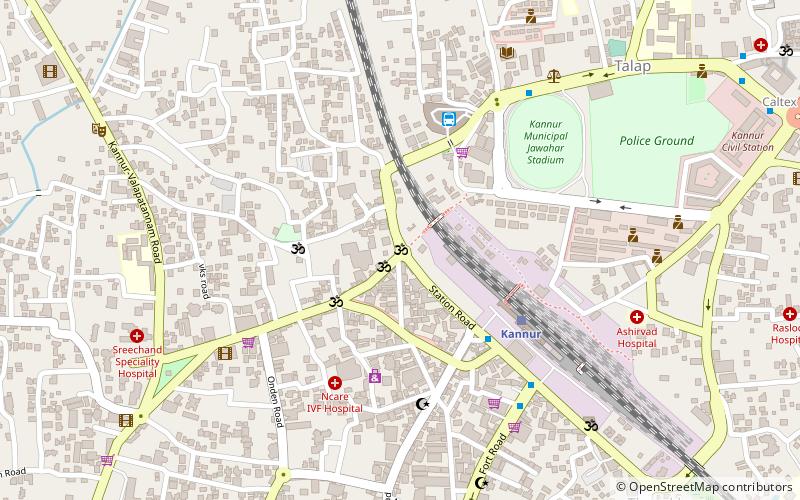 muneeswaran kovil kannur location map
