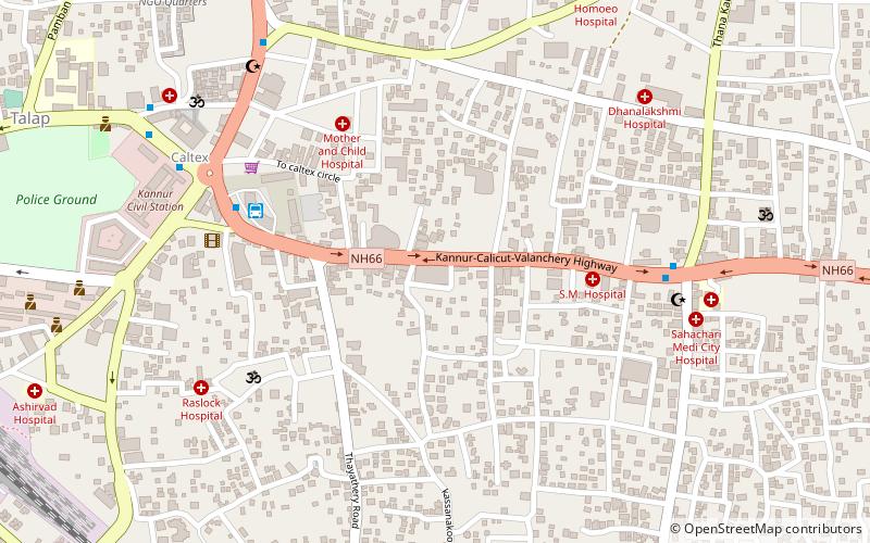 capitol mall kannur location map