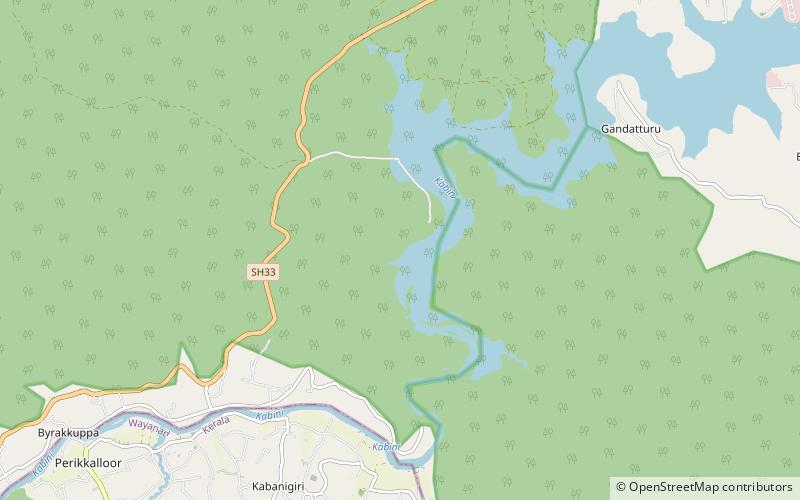 kakanakote park narodowy nagarhole location map