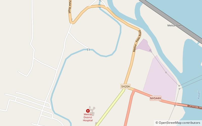 mettur taluk location map