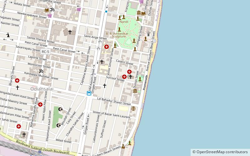 Notre dame des Anges Pondichéry location map