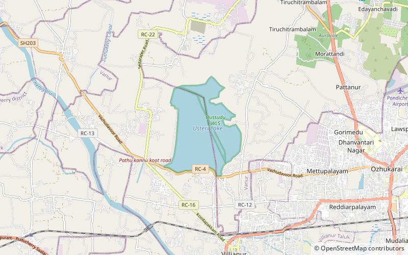 Ousteri Lake location map