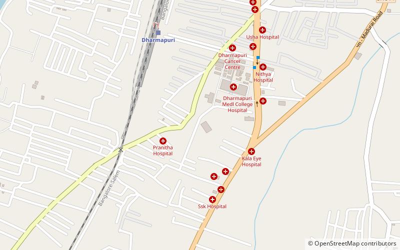 government dharmapuri medical college location map