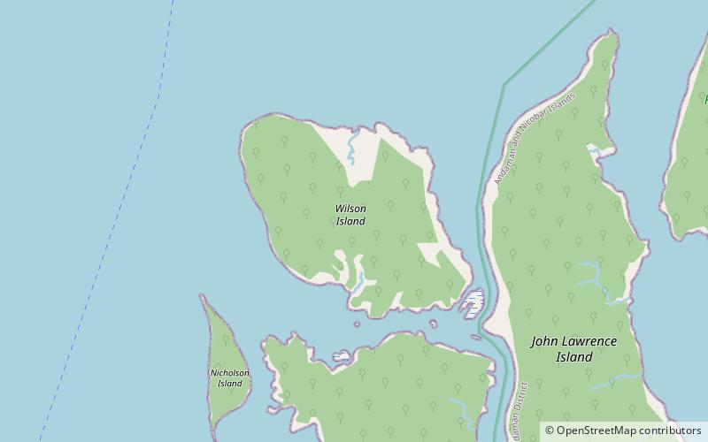 wilson island location map