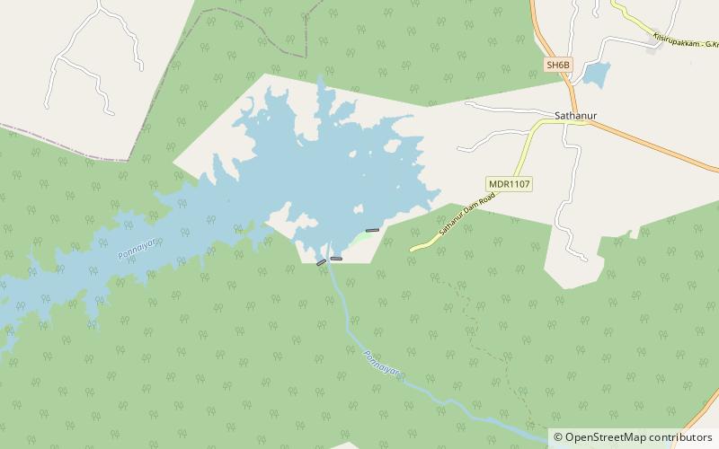 Sathanur Dam location map