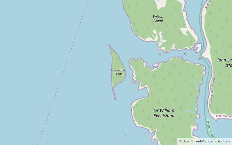 nicholson island location map