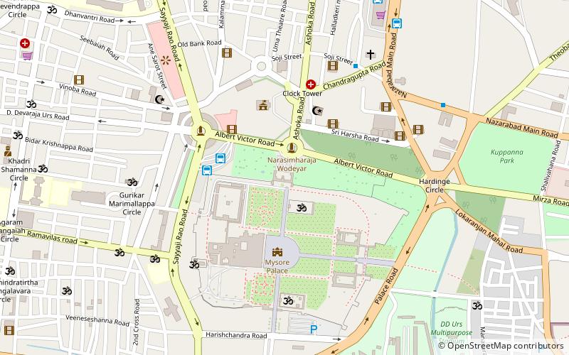 kote sri anjaneya temple mysore location map