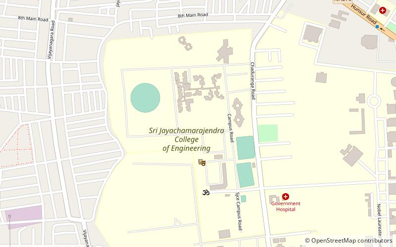 jss science and technology university mysore location map