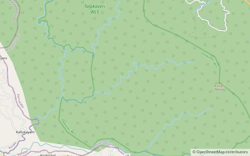 Talakaveri Wildlife Sanctuary location map