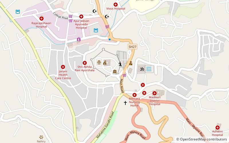 government museum madikeri location map