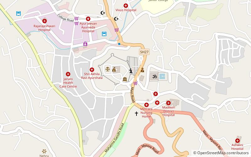 madikeri museum location map